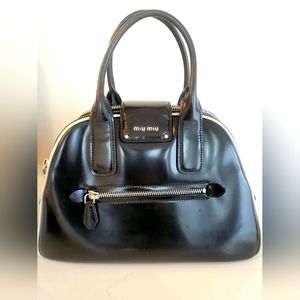 Miu Miu Large patent leather handle bag